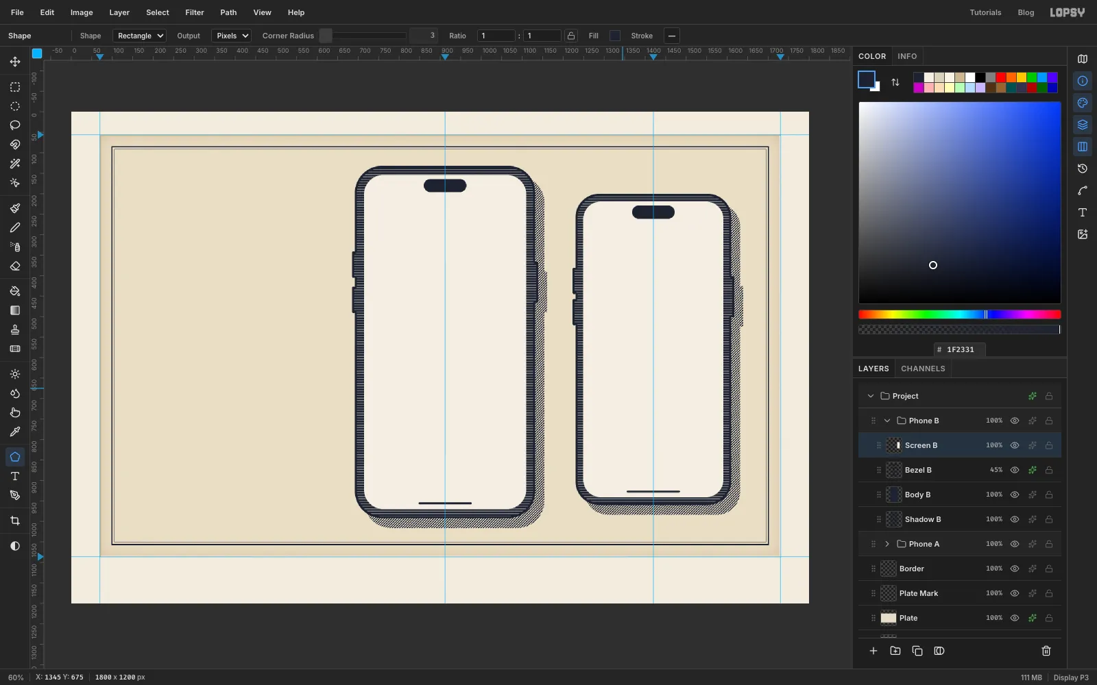 Two phones side by side, the second a little smaller