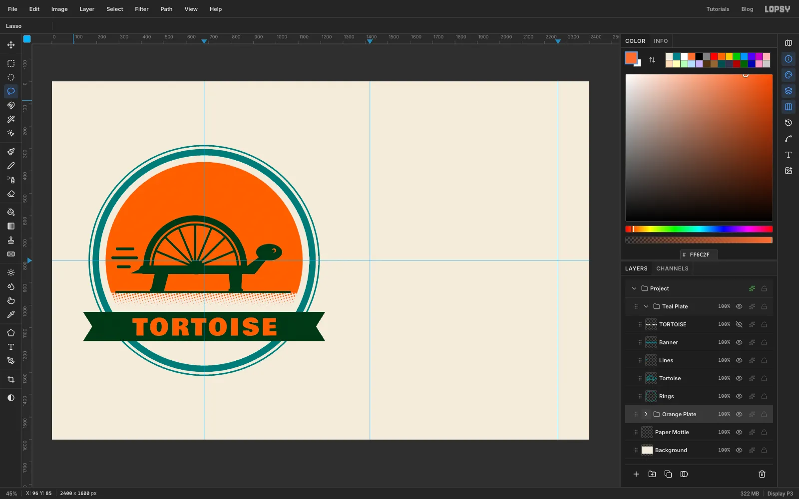 The banner now dark green-black with TORTOISE printed in clean orange capitals