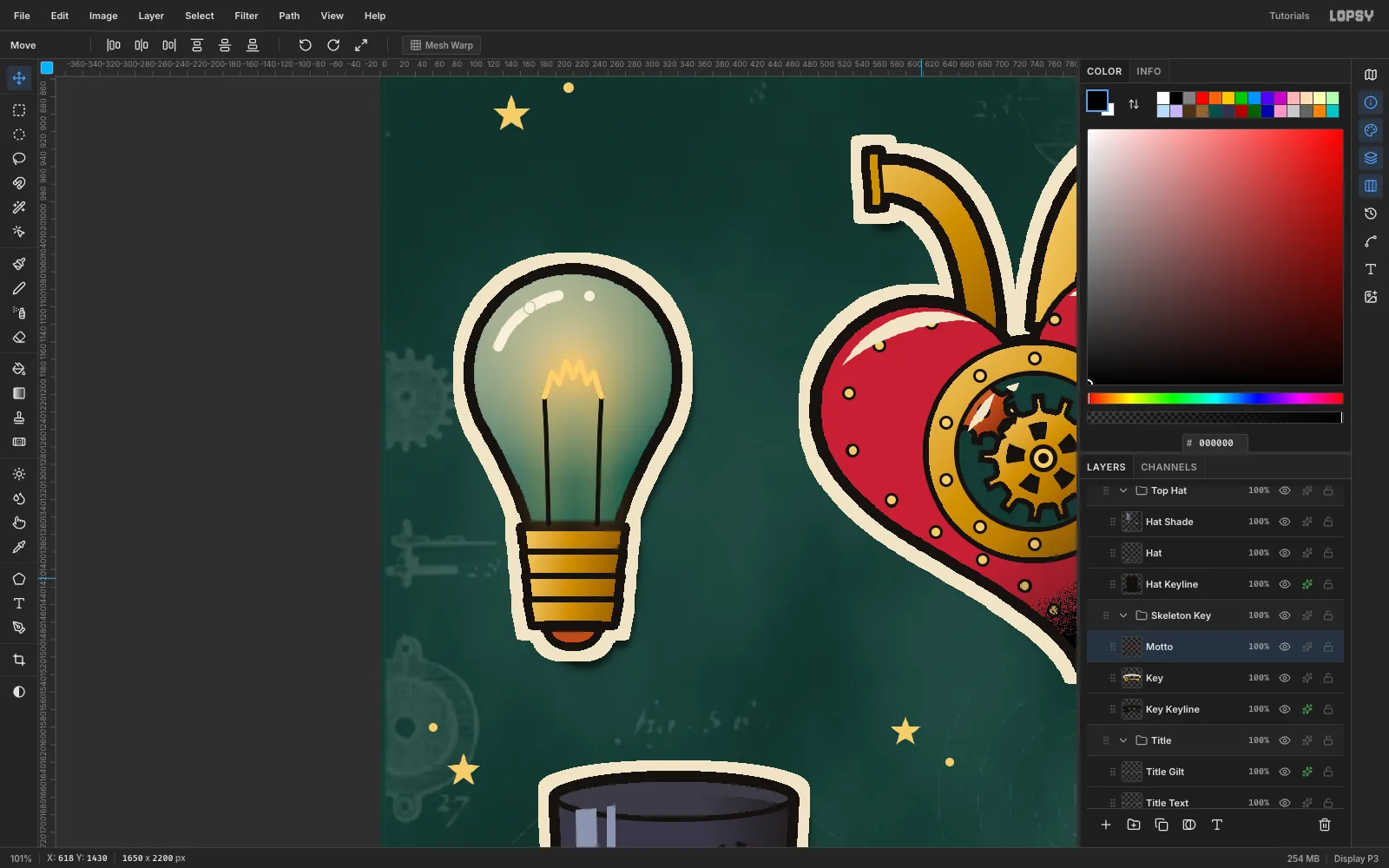 An Edison bulb with smoky green glass, a warm inner glow, a glowing amber filament, a cream glint and a brass screw base