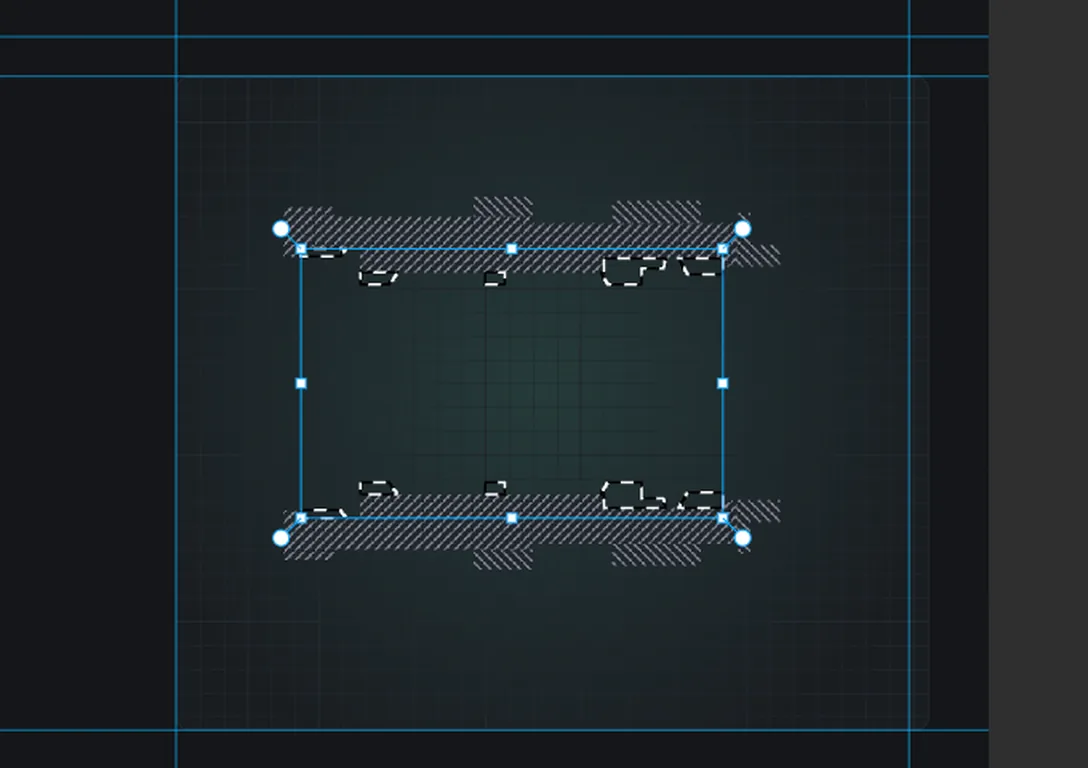 Small stepped lasso selections at each lens seat: a front ring, a ring ahead of the first pair, a stop ring, a spacer and a rear ring, top and bottom